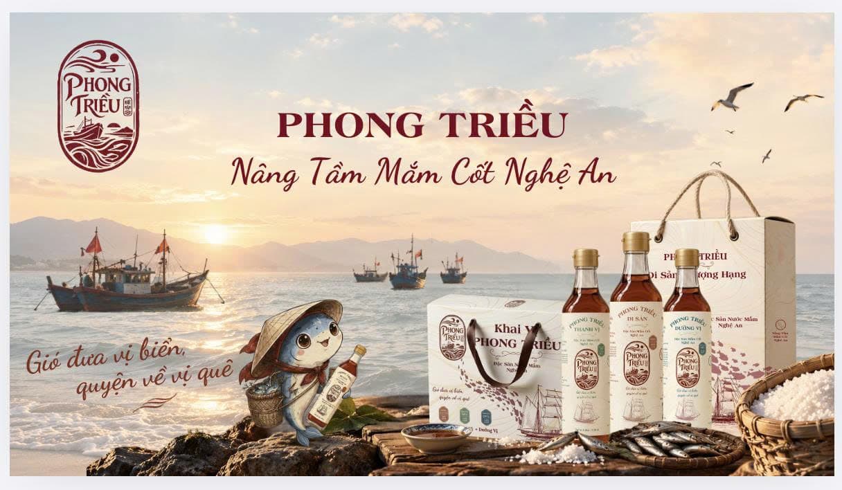Phong Triều – Nâng tầm mắm cốt Nghệ An: bé cá cơm cùng các dòng nước mắm và bộ quà tặng